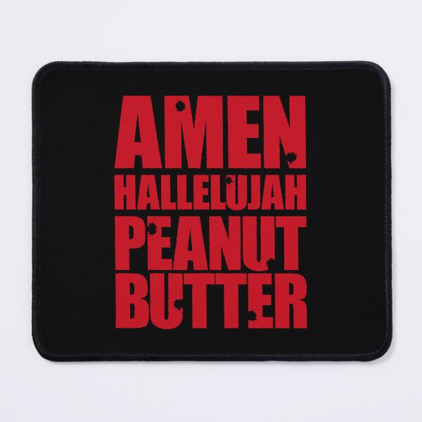 Item preview, Amen Hallelujah Peanut Butter (Red on Black) designed and sold by STUDIO-72.