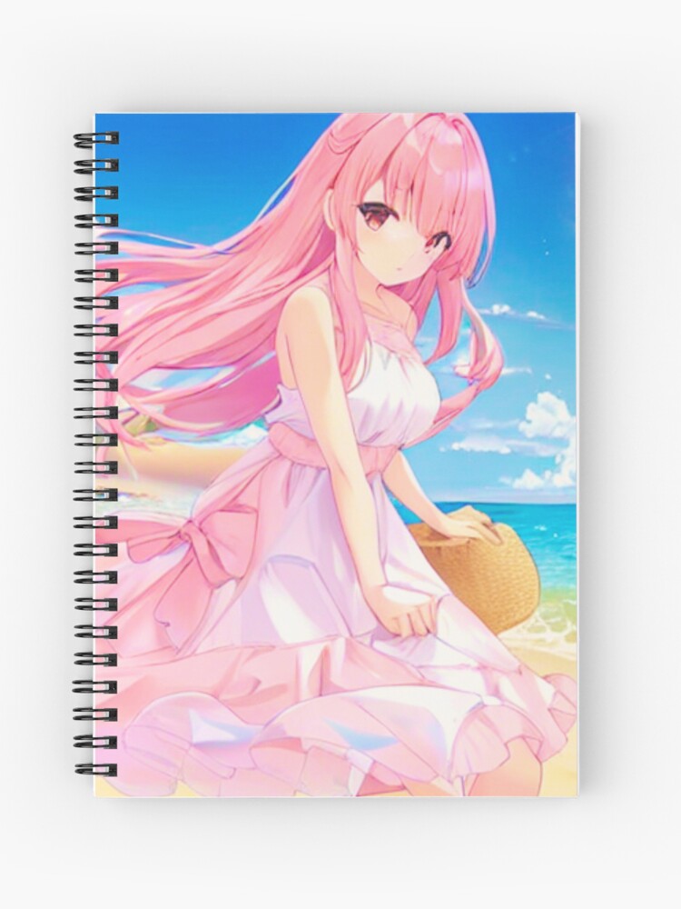 Cute Anime Girl Spiral Notebook