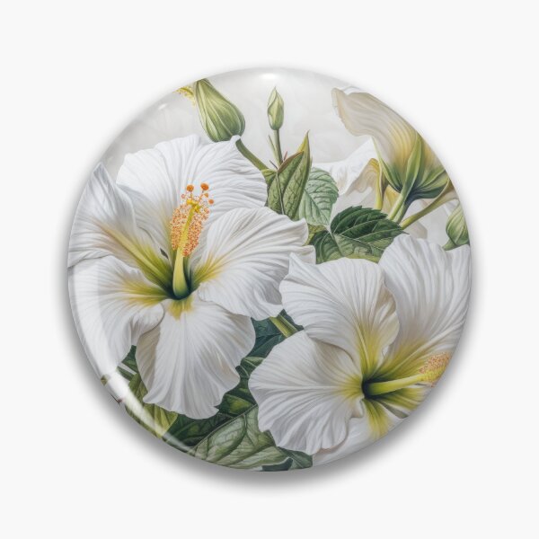 Artikelvorschau, White Hibiscus  entworfen und verkauft von Vanover Designs.
