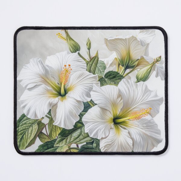Artikel-Vorschau von White Hibiscus , designt und verkauft von Vanover Designs.