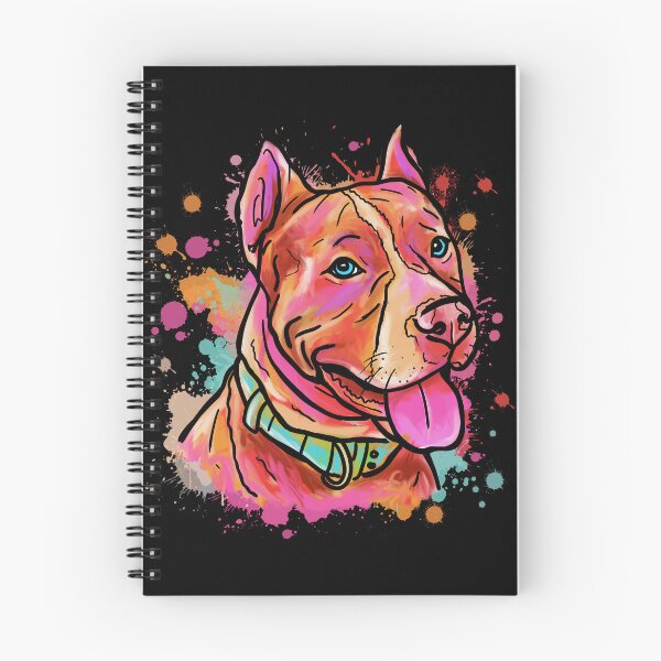 Item preview, Feliz American Pitbull / Staffordshire Terrier colorido - acuarela designed and sold by DarkDesign69.
