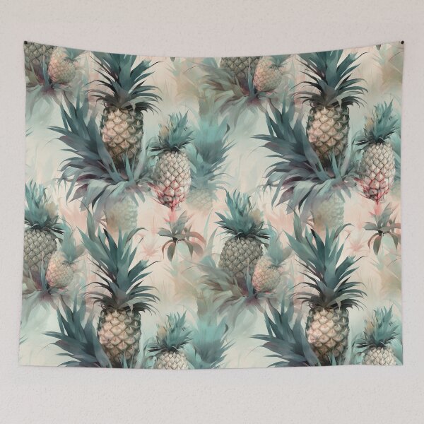 Item preview, Pineapple - pattern endless designed and sold by PoppinArtFox.