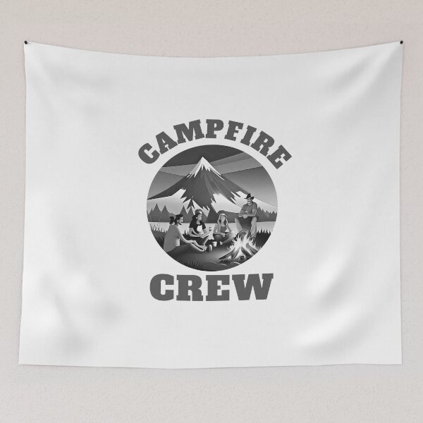 Item preview, Joining campfire crew in an adventure with bold typography designed and sold by Be-Adventurous.