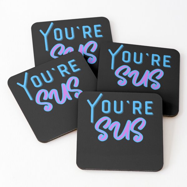 Item preview, Youre sus, colorfull letters phrase designed and sold by Drzamag.