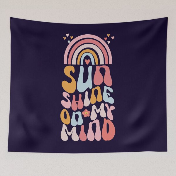 Item preview, Sunshine on my mind a groovy cute summer time design  designed and sold by Yarafantasyart.