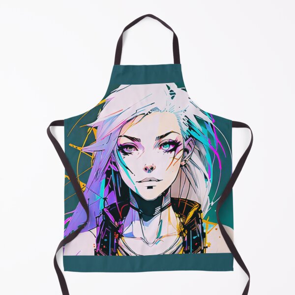 Item preview, Cyberpunk White Hair Girl designed and sold by Photoshop Is My Passion.