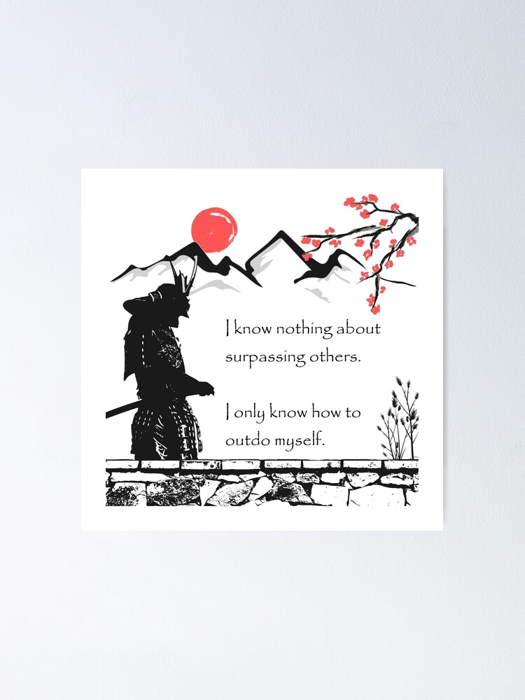 Samurai Quote Inspirational Japan Motivation Digital Art by Creating A Samurai Quote Inspirational Japan Motivation Digital Art by Creating A