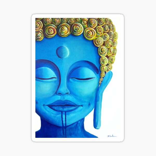 Blue Buddha watercolor painting Canvas Print / Canvas Art by Thubakabra -  Pixels Merch