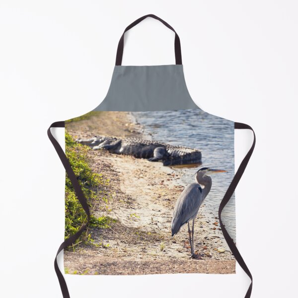 Item preview, Great blue Heron and Alligator at the lake designed and sold by Zina Stromberg.