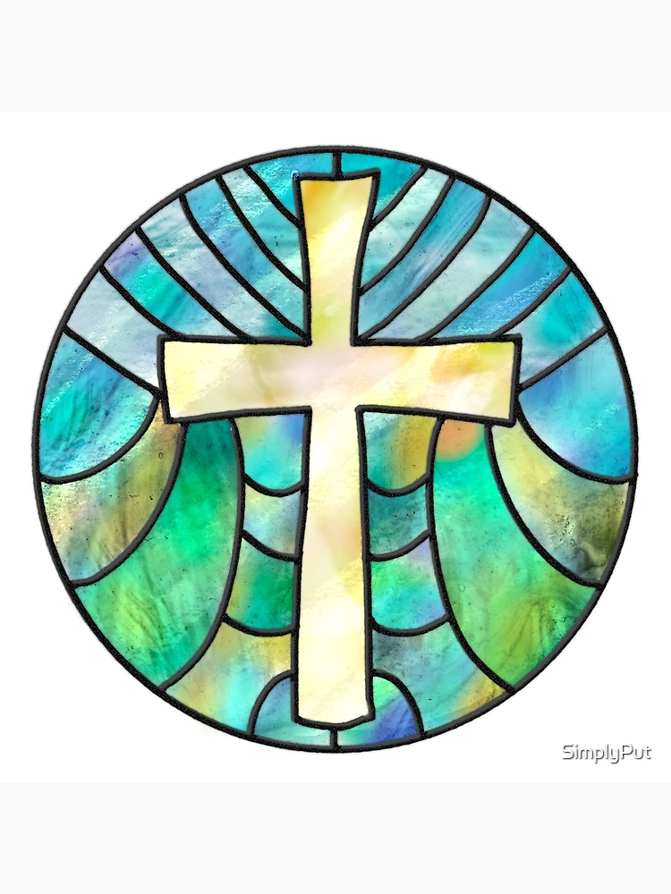 Stained Glass Cross, 10.5