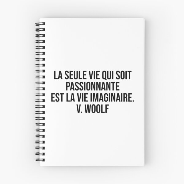 Item preview, La seule vie qui soit passionnante est la vie imaginaire. V. Woolf designed and sold by LiteraryQuotes.