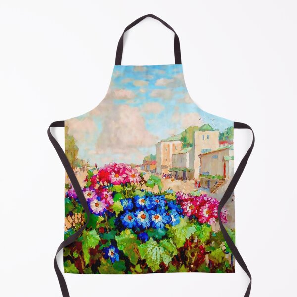 Item preview, Flowers in the window by Konstantin Gorbatov designed and sold by KellysComColors.