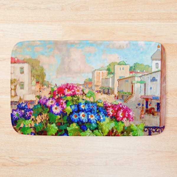 Item preview, Flowers in the window by Konstantin Gorbatov designed and sold by KellysComColors.
