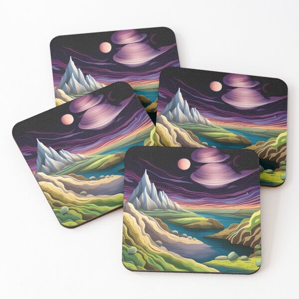Item preview, Cosmic Dream Mountain View  designed and sold by Roanemermaid.