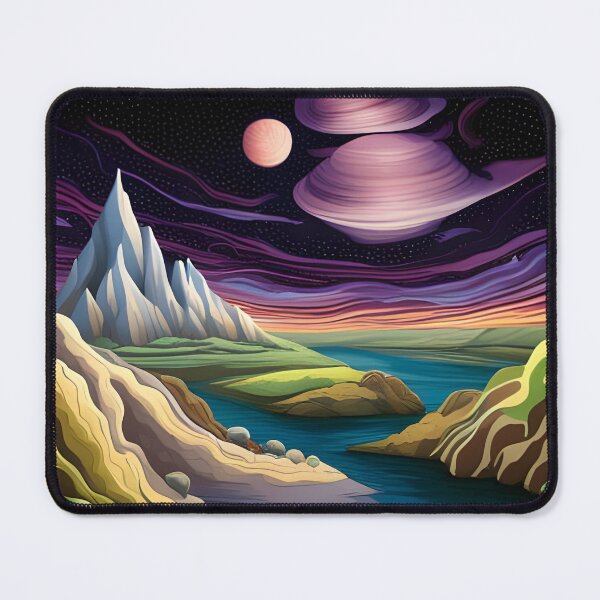 Cosmic Dream Mountain View Mouse Pad