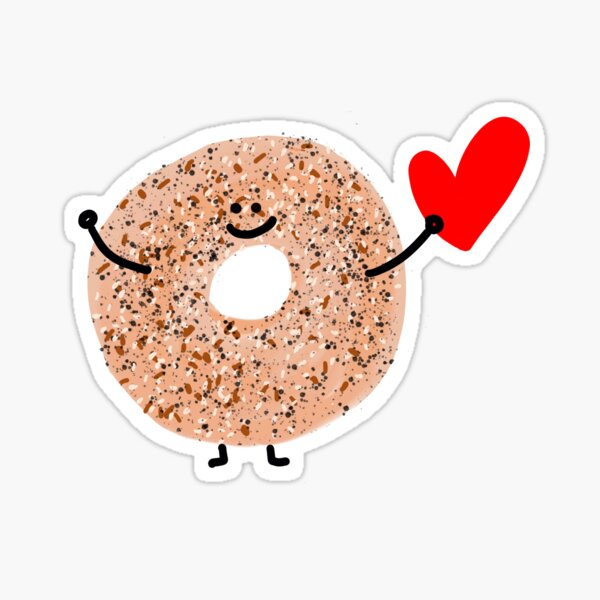 Bagel Maker Foodie Bread Bakery Food Jewish Sesame' Sticker