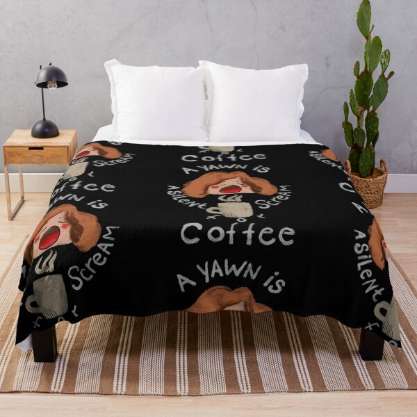 Item preview, A Yawn is A Silent Scream for Coffee designed and sold by melvtec.