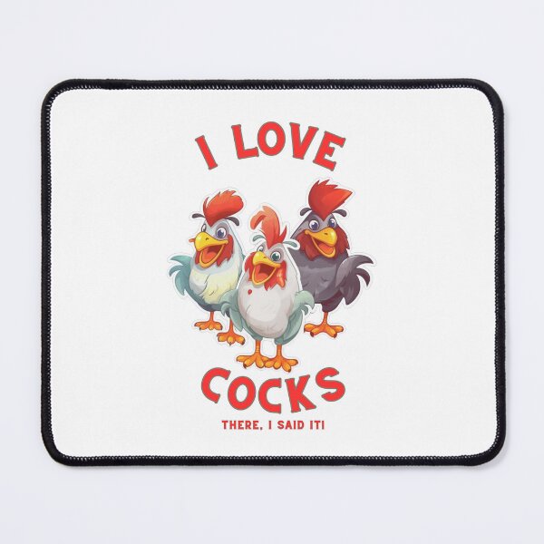 Item preview, I love Cocks, I love Chickens, I love Roosters designed and sold by StickeryPickery.