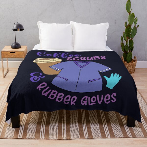 Item preview, Funny Nurse Coffee Scrubs Quote designed and sold by HotHibiscus.