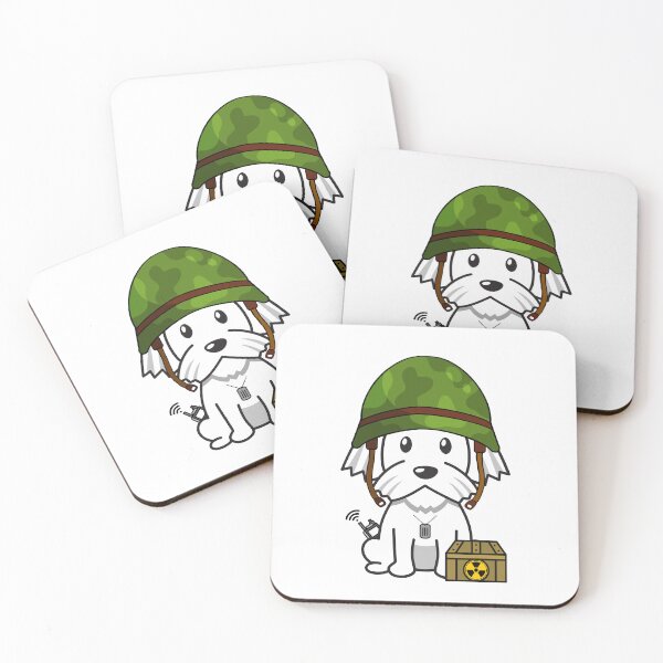 Item preview, Army Soldier White Dog designed and sold by Pet Station.