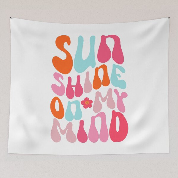 Item preview, Sunshine on my mind a groovy cute summer time design  designed and sold by Yarafantasyart.