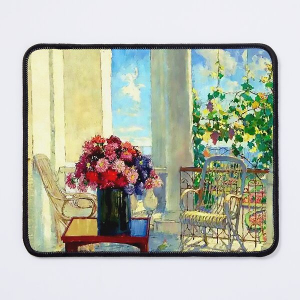 Item preview, Flowers on the Veranda by Konstantin Gorbatov designed and sold by KellysComColors.