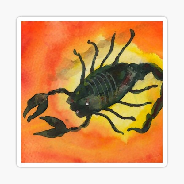 Item preview, Scorpio Zodiac Horoscope Painting designed and sold by Lisa Rotenberg.