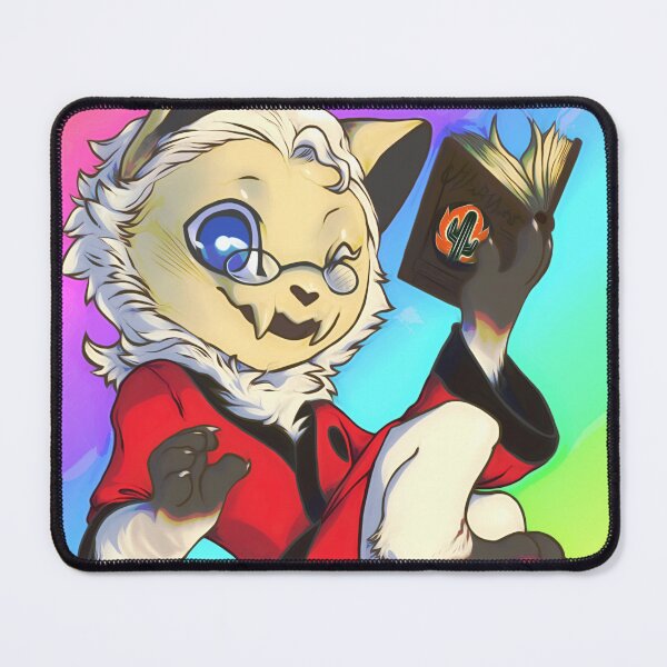 Item preview, Chibi Logos - A Mascot for readers - rainbow background designed and sold by Furiarossa.