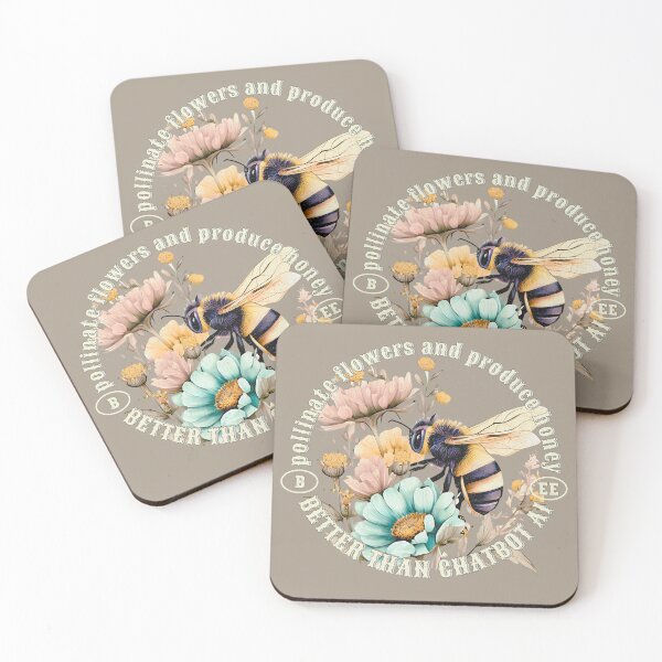 Item preview, vintage bee better than chatbot AI designed and sold by PositiveIdeas.