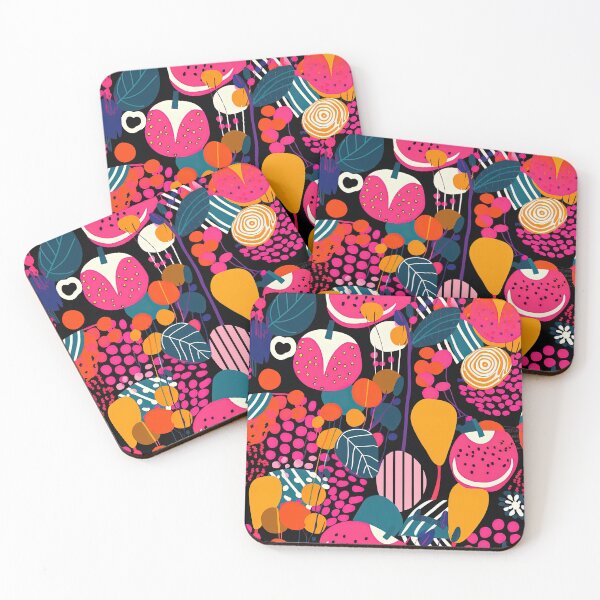 Item preview, Colorful fruity design with pink yellow and green  designed and sold by HandEmporium.
