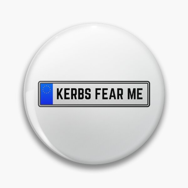 Item preview, Kerbs Fear Me EU Number Plate designed and sold by Anyone For Seconds Designs.
