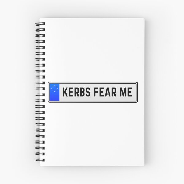 Item preview, Curbs Fear Me Matrícula de la UE designed and sold by Anyone For Seconds Designs.