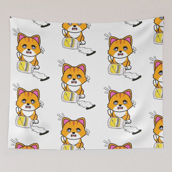 Item preview, Cute Orange Cat Spilled Mayonnaise designed and sold by Pet Station.