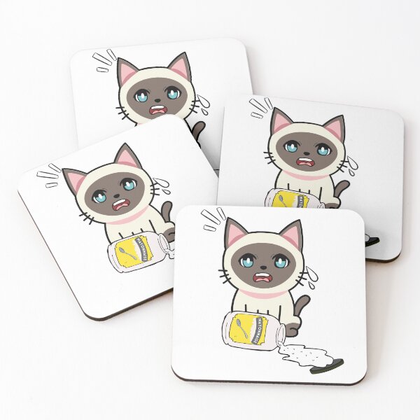 Item preview, Cute Siamese Cat Spilled Mayonnaise designed and sold by Pet Station.