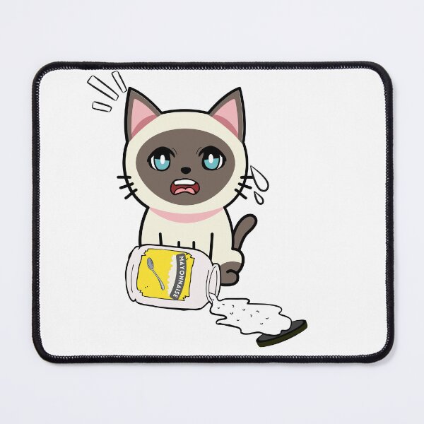 Item preview, Cute Siamese Cat Spilled Mayonnaise designed and sold by Pet Station.