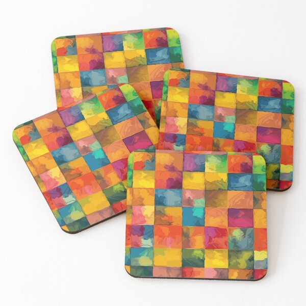 Item preview, Clear Cut Squares with Colorful Gradients designed and sold by TopArtsy.