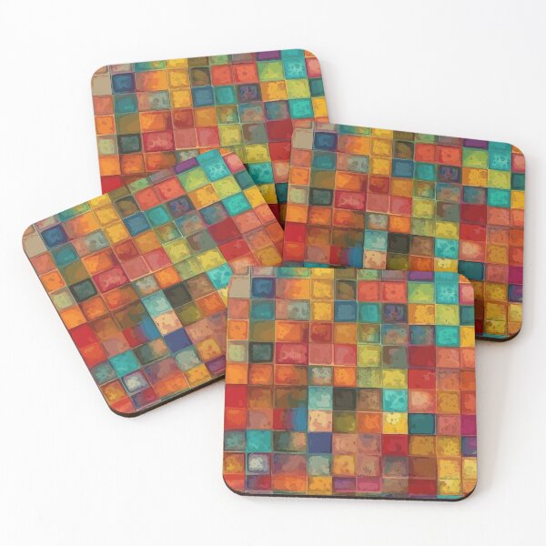 Item preview, Watercolor Tiles in Abstract Pattern designed and sold by TopArtsy.