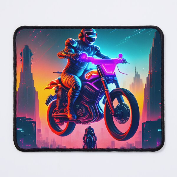Item preview, Neon lit Motorcyclist of the Future designed and sold by Aaron2610.