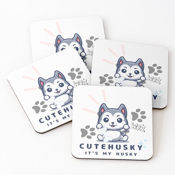 Item preview, cute kawaii dog husky t-shirt designed and sold by kawaii-easyshop.