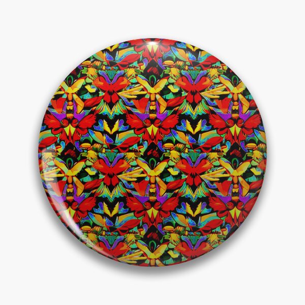Item preview, psychedelic butterfly pattern designed and sold by weirdove.