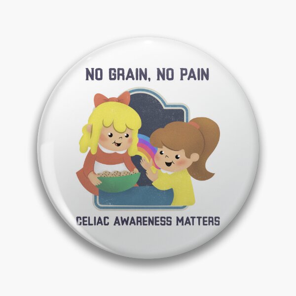 Item preview, Celiac Awareness - No Grain, No Pain, Happy Girls Sharing Cookies designed and sold by ElLocoMus.