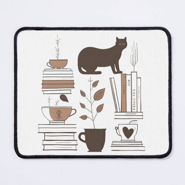 Latte Art Print Mouse Pad Coffee Round Mouse Pad Mouse Mat Cute Funny Pad  Desk Pad Desk Accessories Mousepad Brown Circle Mousepad Barista 