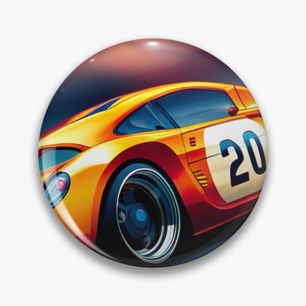Item preview, Color print of orange vintage car with the number twenty designed and sold by printposters.