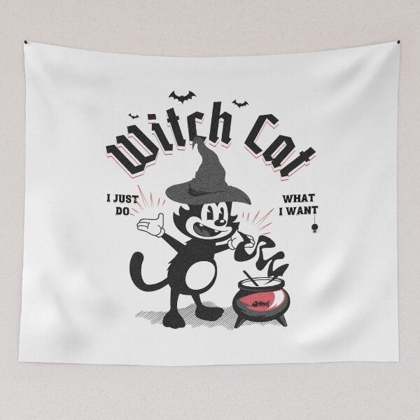 Item preview, Witch Cat | Funny Cat | Black Cat designed and sold by PlayfulPrint.
