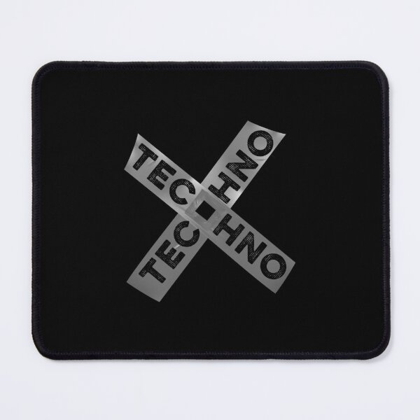 Item preview, Techno X silver tape sign. Djs gift. designed and sold by paulo silveira.