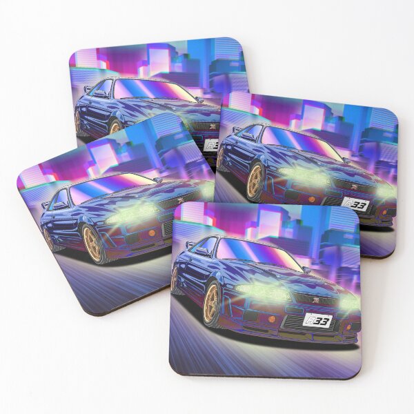 Item preview, Neon Sunset Nissan Skyline GT-R R33  designed and sold by JDM Guyvit.