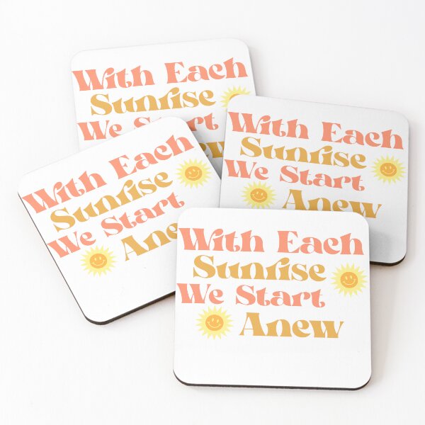 Item preview, With Each Sunrise, We Start Anew- Motivational Quote designed and sold by Queen1120.