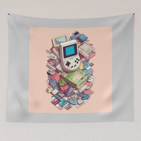 Item preview, Handheld Console Illustration designed and sold by Hazmat-AI7.