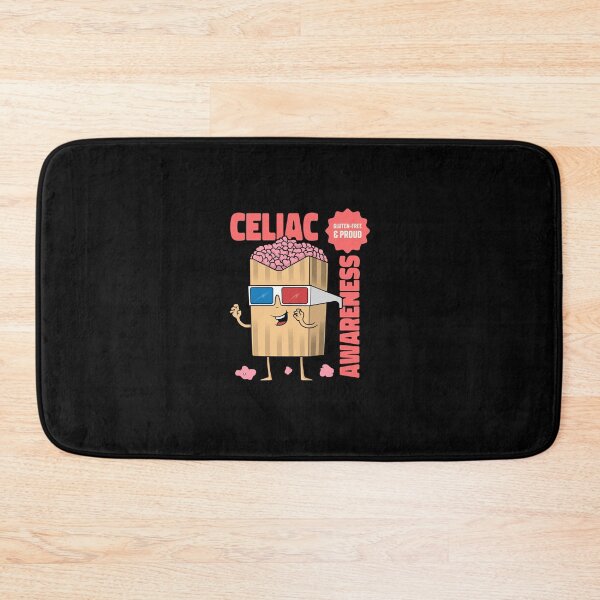 Item preview, Gluten-Free Pride - Celiac Awareness, Happy Popcorn Bag Cartoon designed and sold by ElLocoMus.