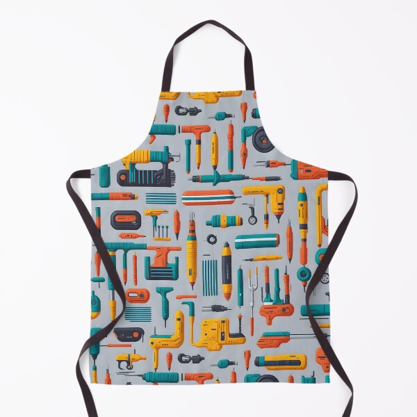 Item preview, Colorful Power Tools Pattern designed and sold by candlewithhare.